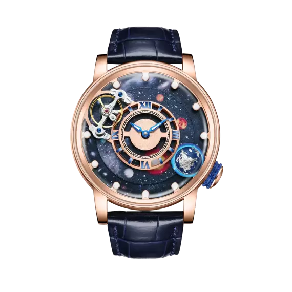 HANBORO 9INE PLANET SERIES : NEBULA CRAFT WATCH - SPACE TIME MASTERPIECE (ROSEGOLD)